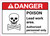 Danger: Poison Lead Work Area - Authorized Personnel Only ANSI Landscape