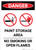 Danger: Paint Storage Area - No Smoking Or Open Flames Portrait