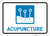 Acupuncture with Icon Landscape - Wall Sign