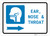 Ears, Nose, and Throat (ENT) Right Arrow with Icon Landscape - Wall Sign