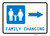 Family Changing Right Arrow with Icon Landscape - Wall Sign
