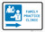 Family Practice Clinic Right Arrow with Icon Landscape - Wall Sign
