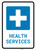 Health Services with Icon Portrait - Wall Sign