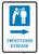 Infectious Disease Right Arrow with Icon Portrait - Wall Sign