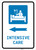 Intensive Care Left Arrow with Icon Portrait - Wall Sign