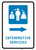 Interpretive Services Right Arrow with Icon Portrait - Wall Sign