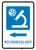 Microbiology Left Arrow with Icon Portrait - Wall Sign