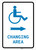 ADA Accessible Changing Area Right Arrow with Icon Portrait v2 - Wall Sign