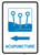 Acupuncture Left Arrow with Icon Portrait v2 - Wall Sign