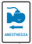 Anesthesia Left Arrow with Icon Portrait v2 - Wall Sign