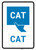 CAT with Icon Portrait v2 - Wall Sign