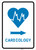 Cardiology Right Arrow with Icon Portrait v2 - Wall Sign