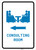 Consulting Room Left Arrow with Icon Portrait v2 - Wall Sign