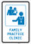 Family Practice Clinic with Icon Portrait v2 - Wall Sign