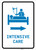 Intensive Care Right Arrow with Icon Portrait v2 - Wall Sign