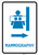Mammography Right Arrow with Icon Portrait v2 - Wall Sign