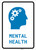 Mental Health with Icon Portrait v2 - Wall Sign
