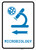 Microbiology Left Arrow with Icon Portrait v2 - Wall Sign