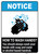 Notice: How To Wash Hands With Soap ANSI Portrait - Wall Sign