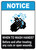Notice: Wash Hands Before Treating Wounds ANSI Portrait - Wall Sign
