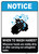 Notice: Wash Hands Whenever Hands are Dirty ANSI Portrait - Wall Sign