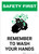 Safety First: Remember To Wash Your Hands Portrait - Wall Sign