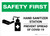Safety First: Hand Sanitizer Station COVID-19 Landscape - Wall Sign