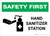 Safety First: Hand Sanitizer Station Landscape - Wall Sign