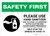 Safety First: Please Use Hand Sanitizer - Exercise Extra Caution and Clean Hands Frequently Landscape - Wall Sign