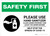 Safety First: Please Use Hand Sanitizer and Leave Germs Behind Landscape - Wall Sign