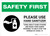 Safety First: Please Use Hand Sanitizer and Think About Hand Hygiene Landscape - Wall Sign