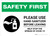 Safety First: Please Use Hand Sanitizer Before Leaving Landscape - Wall Sign