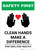 Safety First: Clean Hands Make A Difference with Icons Portrait - Wall Sign