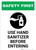 Safety First: Use Hand Sanitizer Before Entering with Icon Portrait - Wall Sign