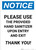 Notice: Please Use Provided Sanitizer Upon Entry and Exit - Thank You! Portrait - Wall Sign
