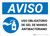Notice: Mandatory Use Of Anti-Bacterial Hand Gel Spanish With Icon Landscape - Wall Sign