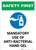 Safety First: Mandatory Use Of Anti-Bacterial Hand Gel With Icon Portrait - Wall Sign