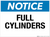 Notice: Full Cylinders - Wall Sign