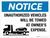 Notice: Unauthorized Vehicles Will Be Towed - Wall Sign