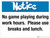 Notice - No game playing during work hours - Wall Sign