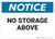 Notice: No Storage Above - Wall Sign