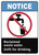 Notice: Reclaimed Waste Water Unfit For Drinking ANSI - Wall Sign