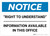Notice: Right To Understand - Wall Sign