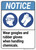 Notice: Wear Goggles Rubber Gloves Handling Chemicals ANSI - Wall Sign