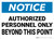 Notice: Authorized Personnel Only Beyond This Point - Wall Sign