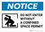 Notice: Do Not Enter Without Confined Space Permit - Wall Sign