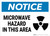Notice: Microwave Hazard in This Area - Wall Sign