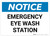 Notice: Emergency Eyewash Station - Wall Sign