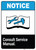 Notice: Consult Service Manual - Wall Sign