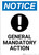 Notice: General Mandatory Action - Wall Sign